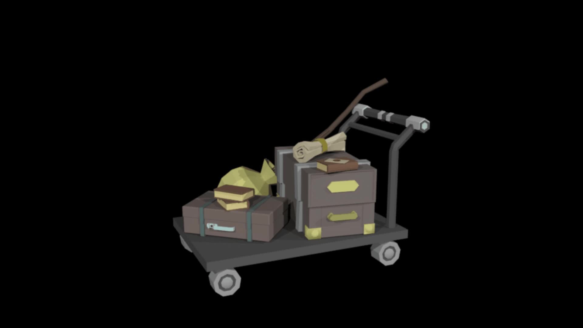 ArtStation Harry Potter cart from platform 3/4