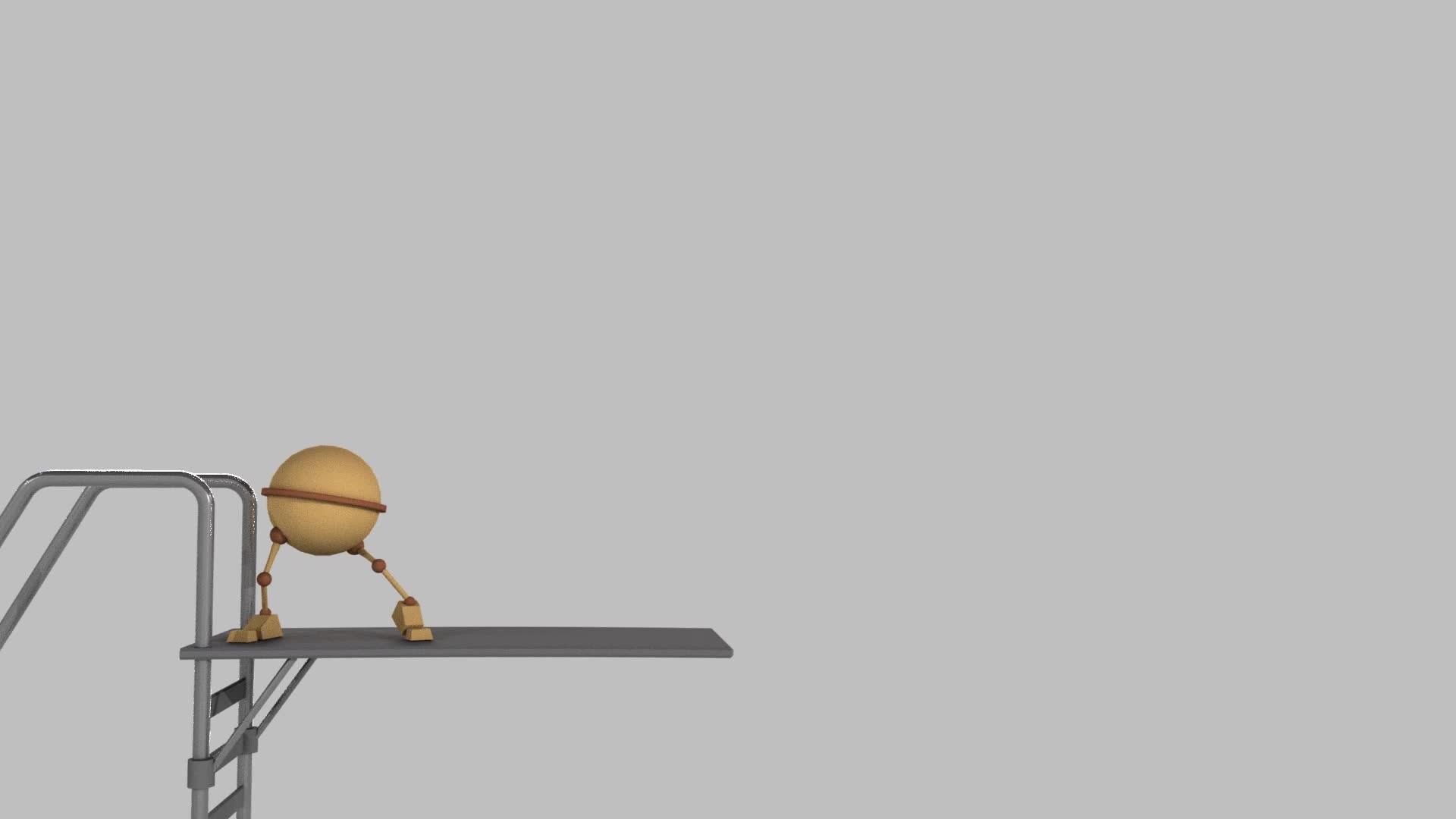 ArtStation 3D Diving Board Animation