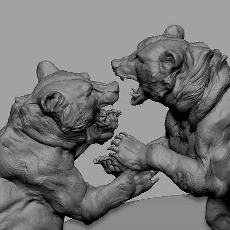 Dueling Bears Sketch