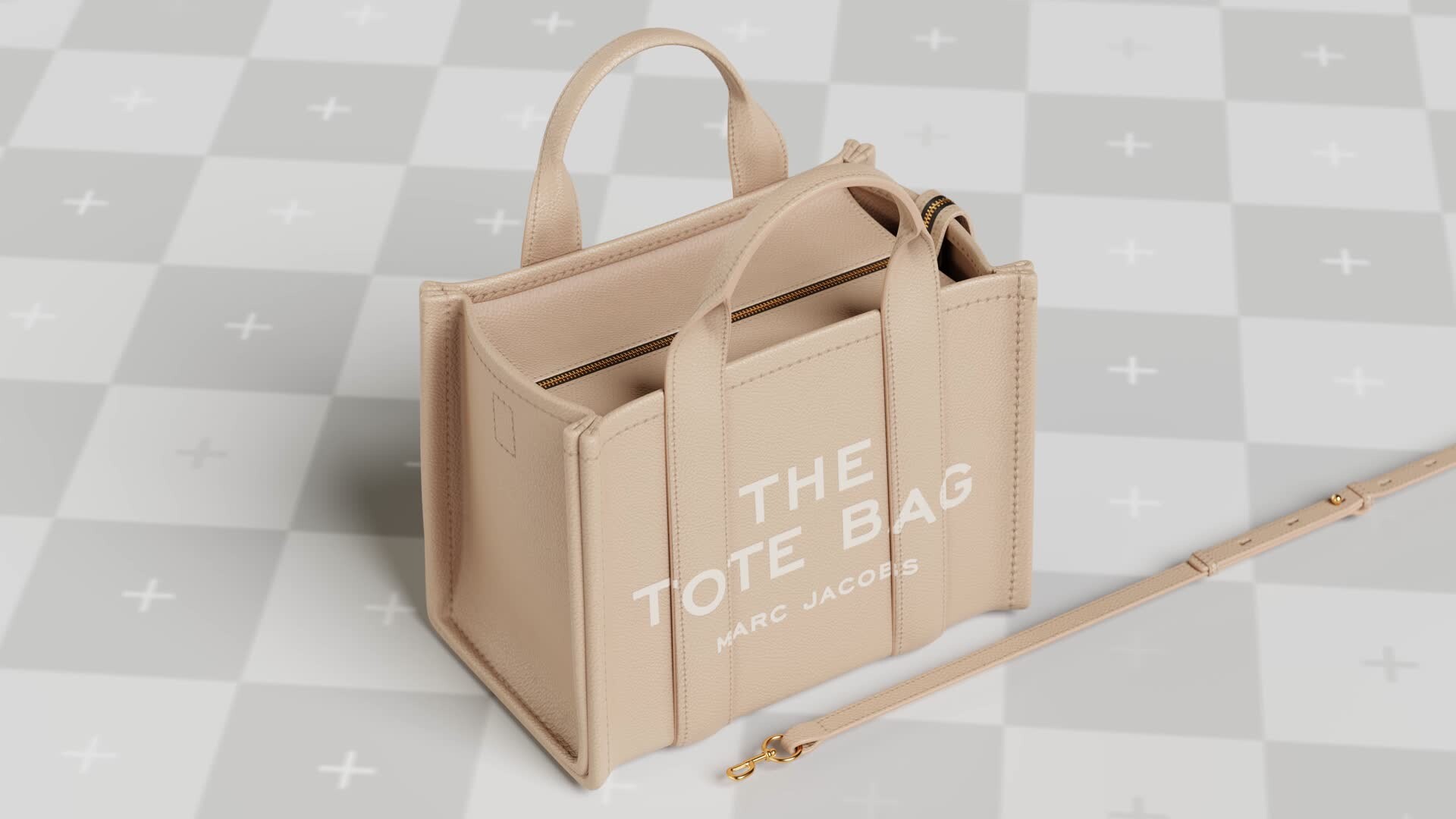 3D Model Collection Marc Jacobs Snapshot Bag VR / AR / low-poly