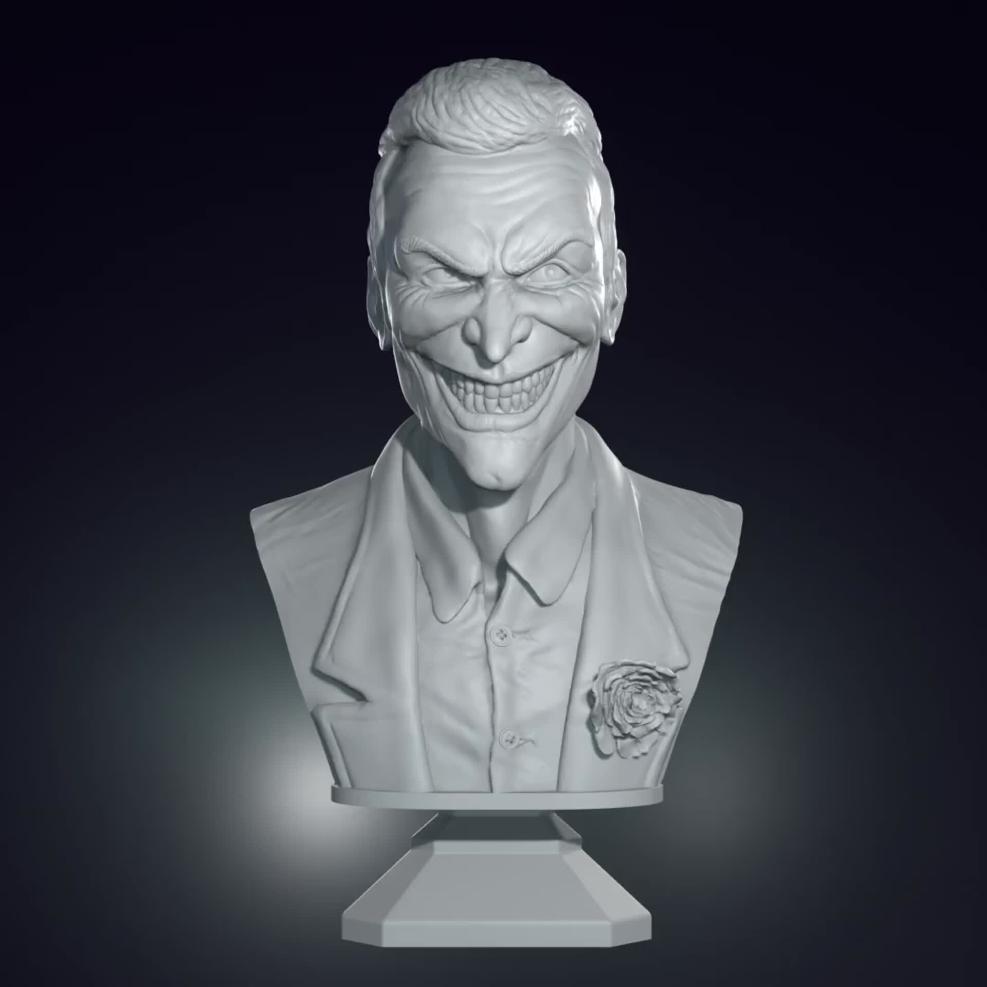 ArtStation - Joker bust for 3d printing