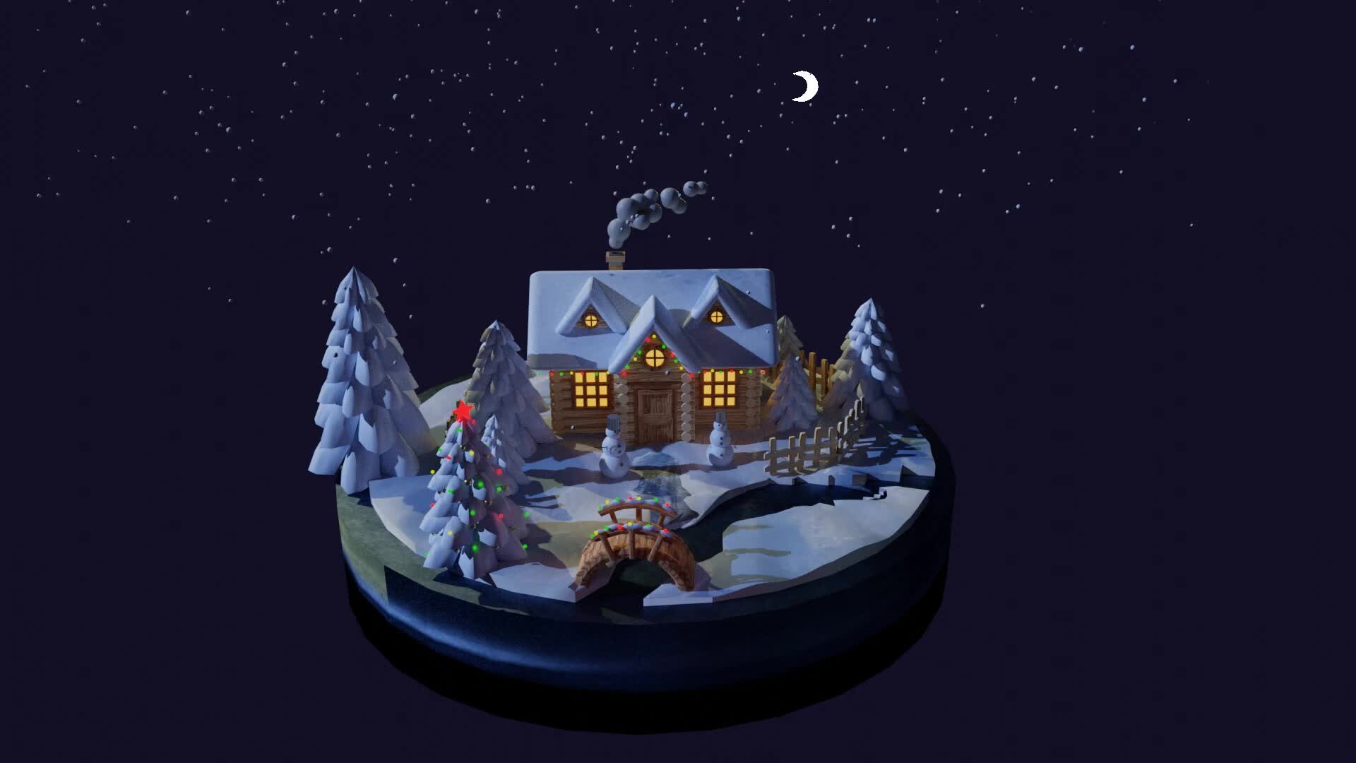 ArtStation Snow village