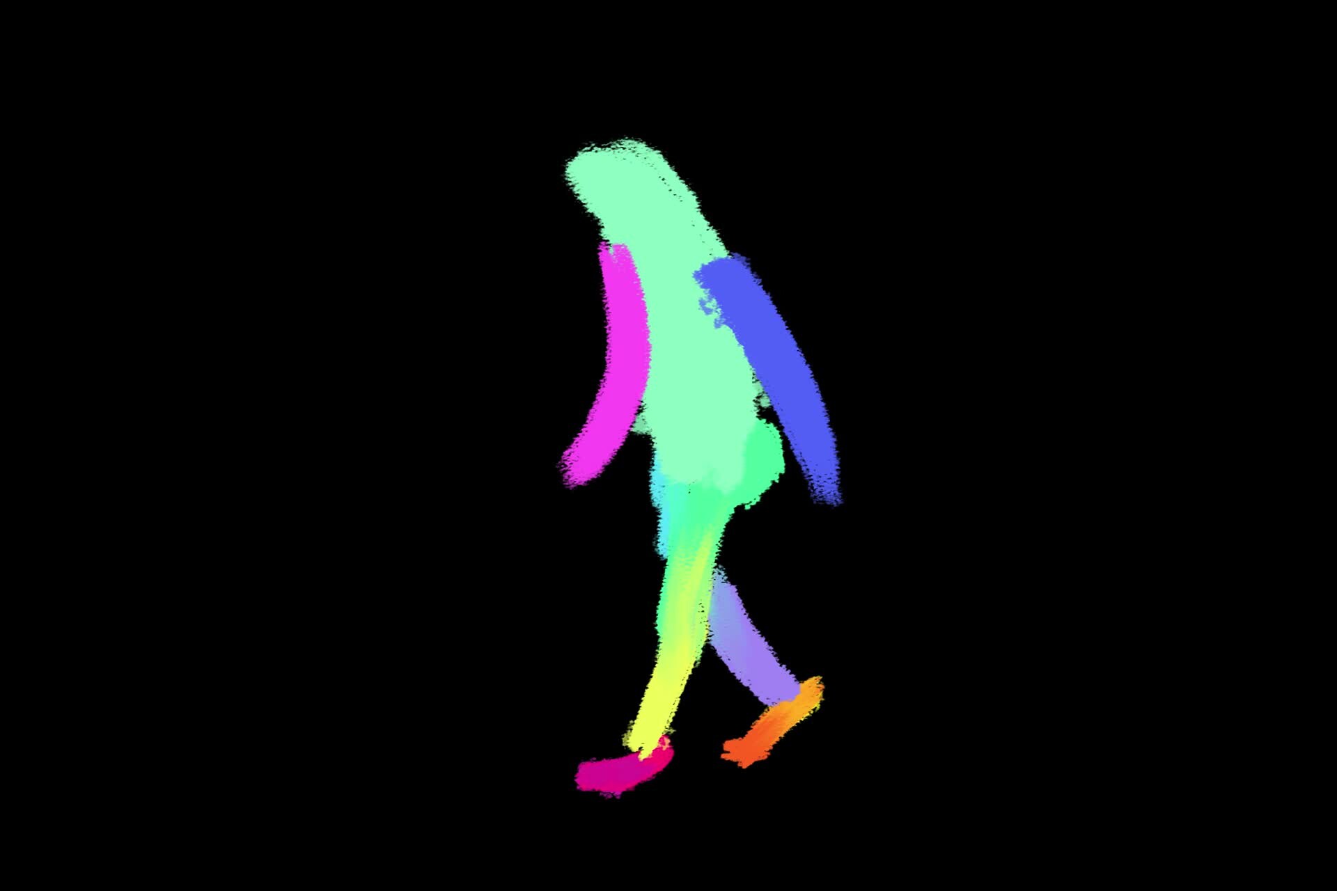 ArtStation - Color guy- Rotoscope Walk Cycle