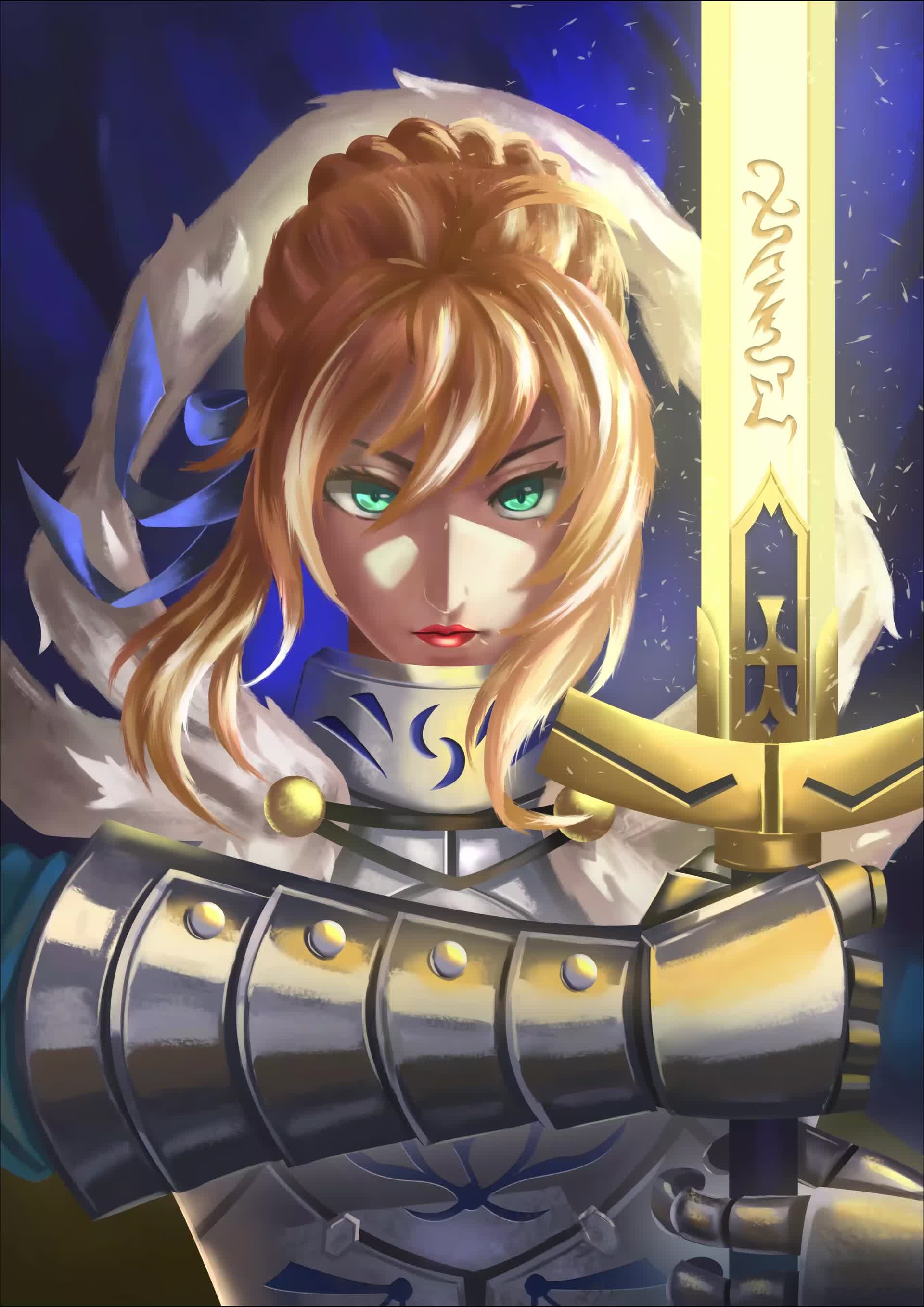 ArtStation - Artoria Pendragon_animatiobn