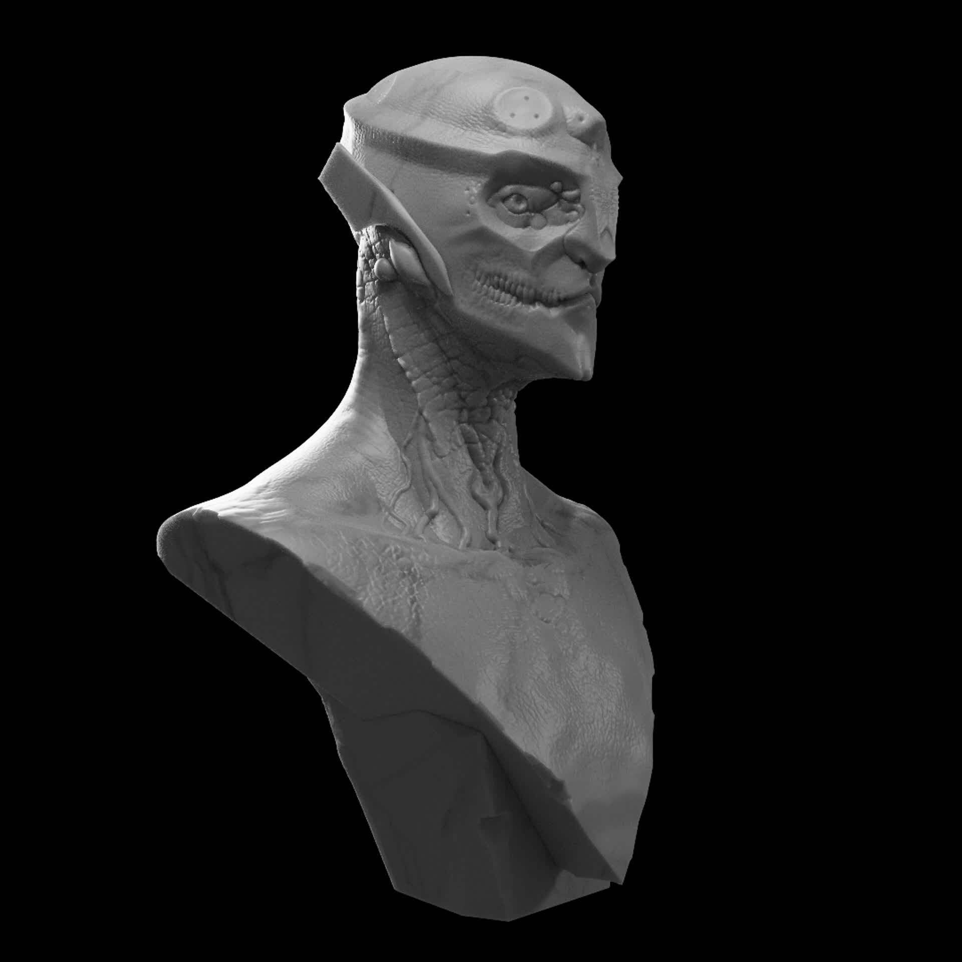 ArtStation - Alien Bust (Sculpt)