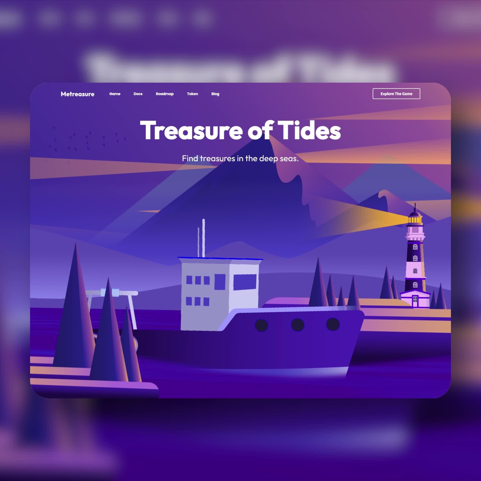 artstation-sea-themed-game-website-landing-page-concept-drawing