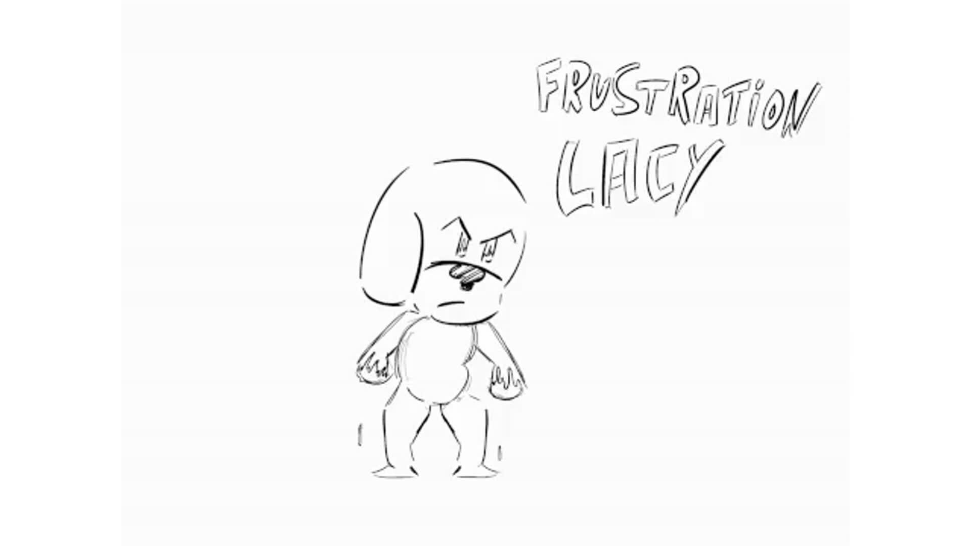 ArtStation Lacy's frustration mode test animation