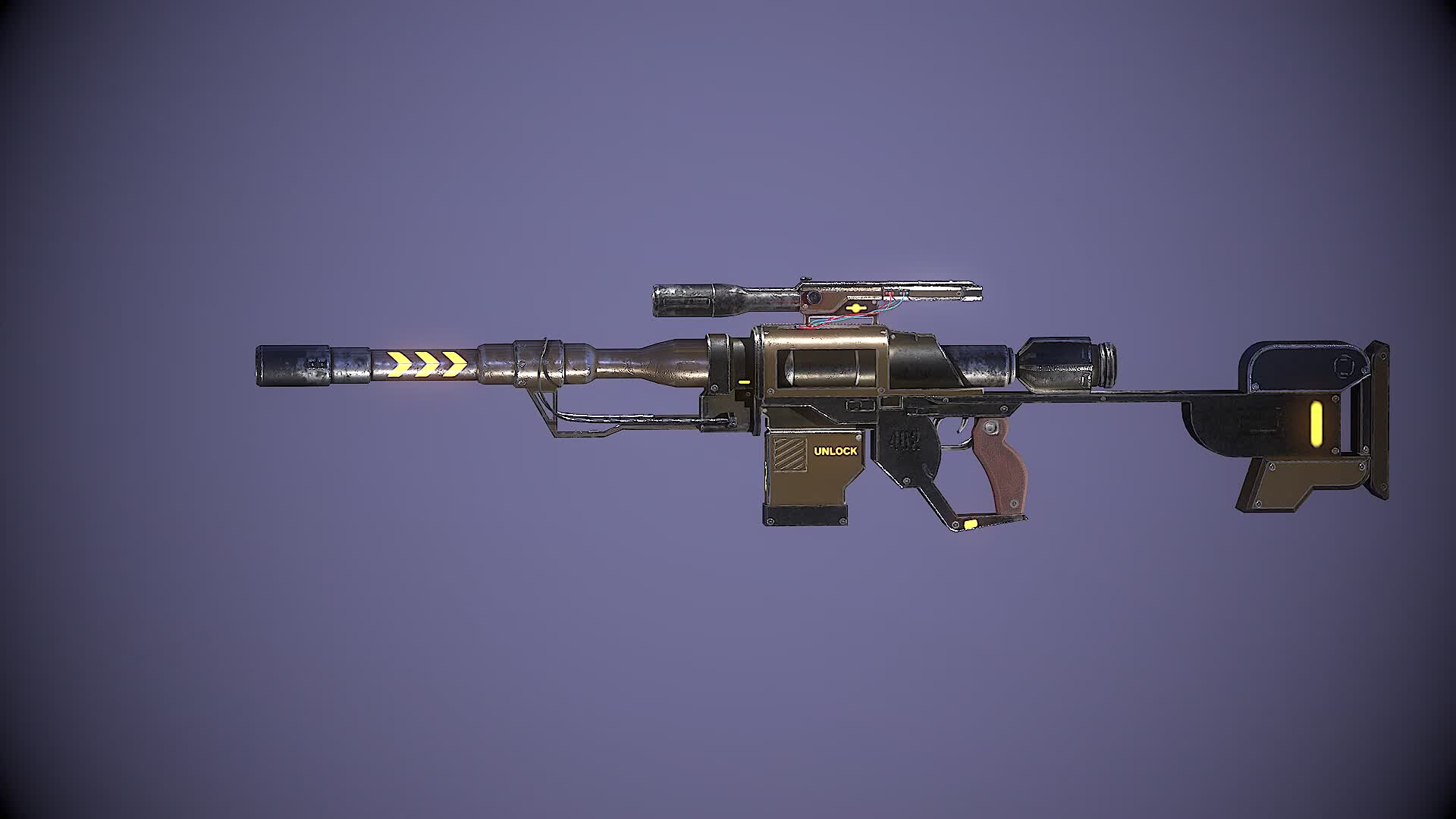 ArtStation Gun sniper Gun Gun style Stylized gun Game gun