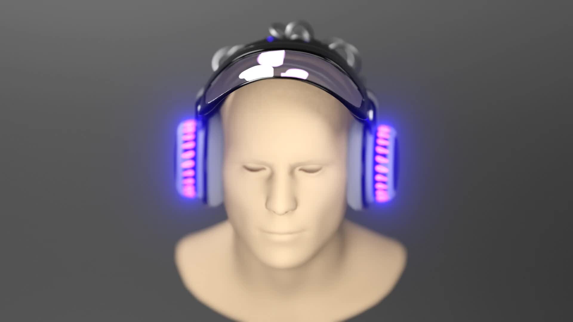 ArtStation Cyberpunk Headphone (with AR glasses)