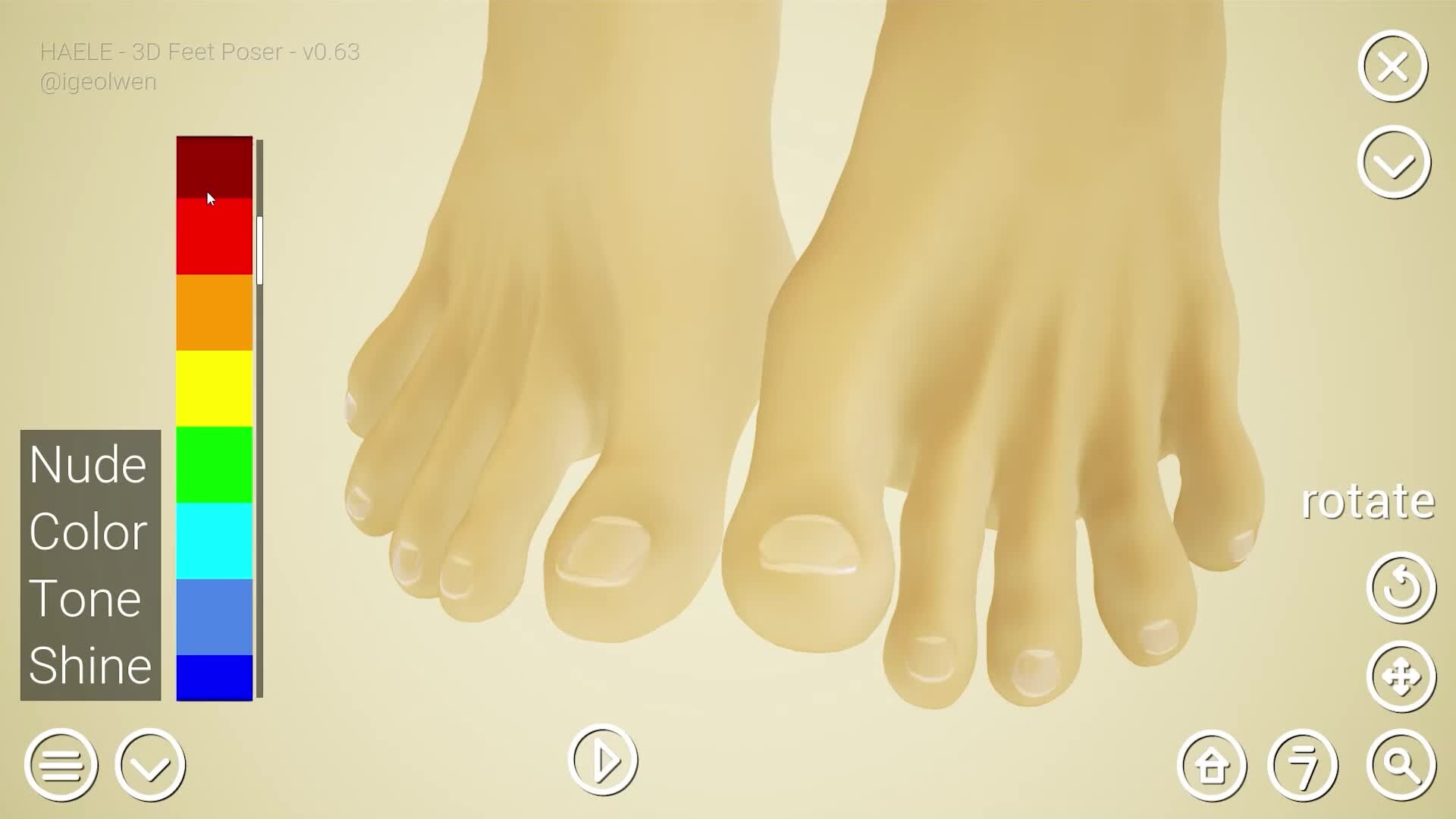 Haele 3d feet poser pro