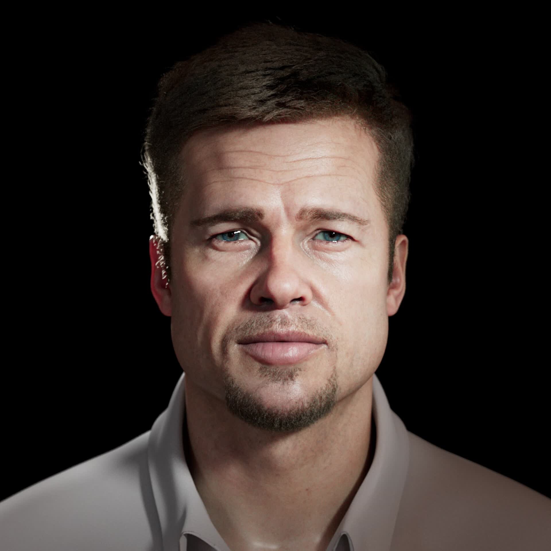 ArtStation - Brad Pitt portrait