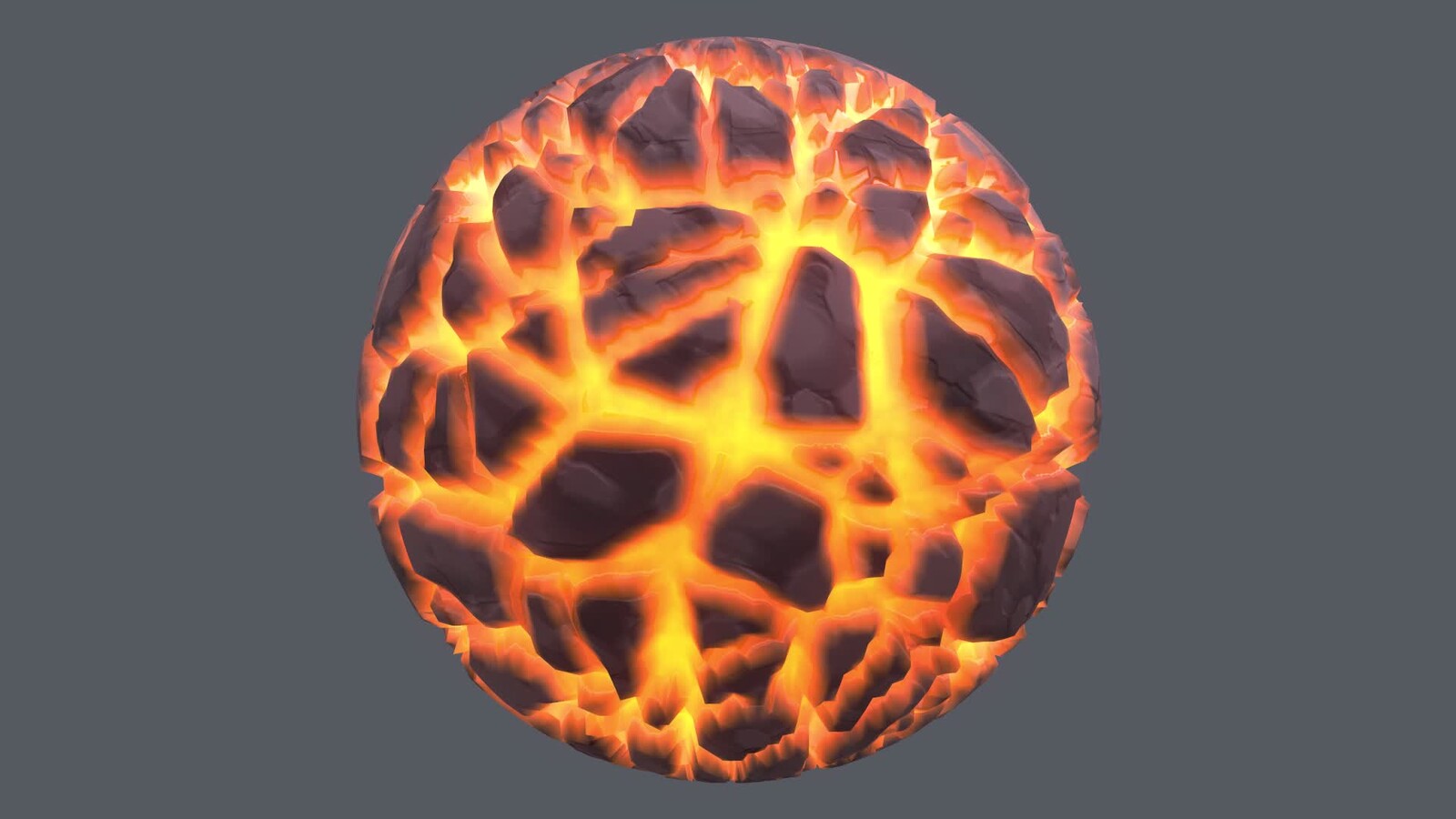 Stylized Lava Material Study