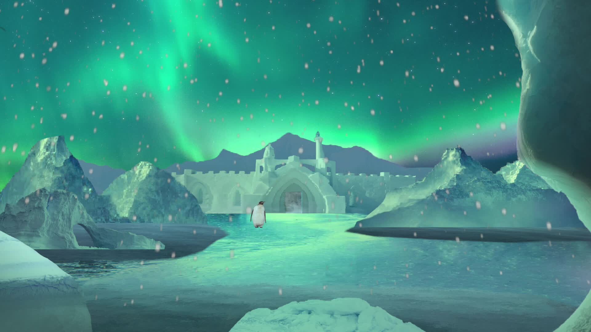 ArtStation Arctic Animated Matte Painting