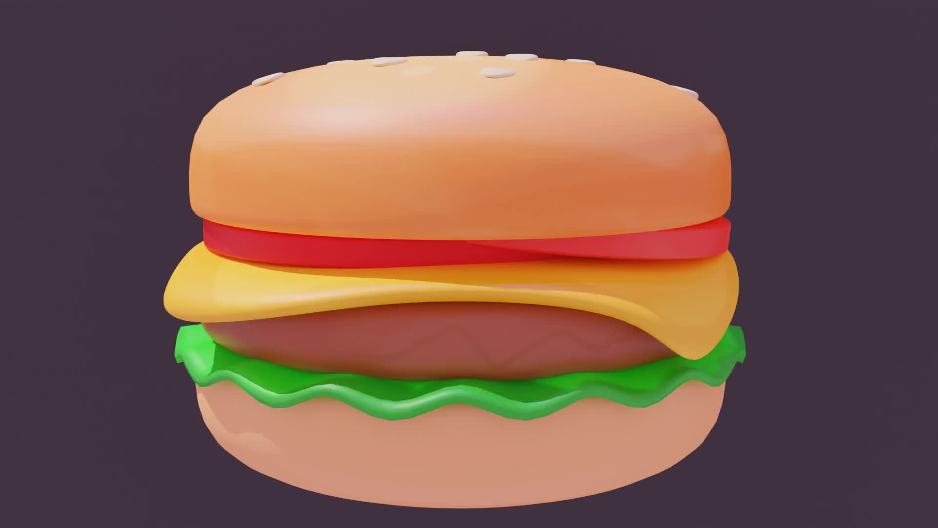 ArtStation - lowpoly burger