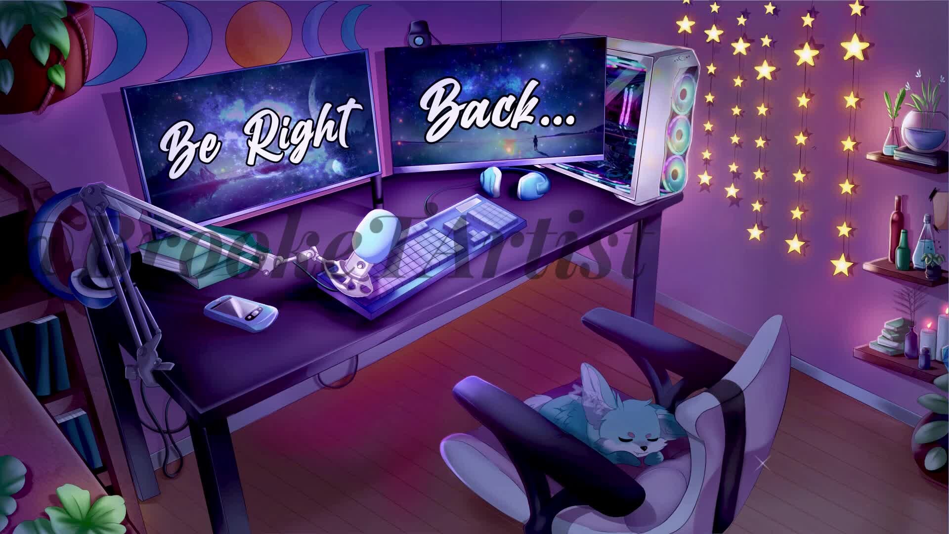 ArtStation - Be Right Back Anime Screen