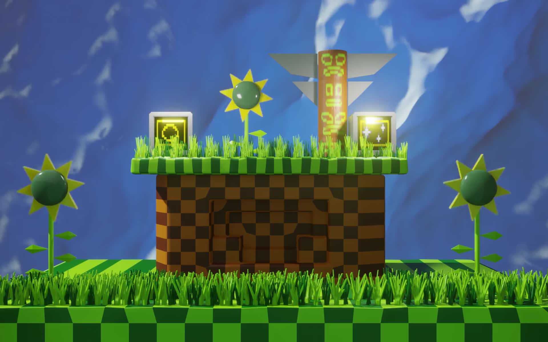 Game Boy Advance - Sonic the Hedgehog Genesis - Green Hill Zone