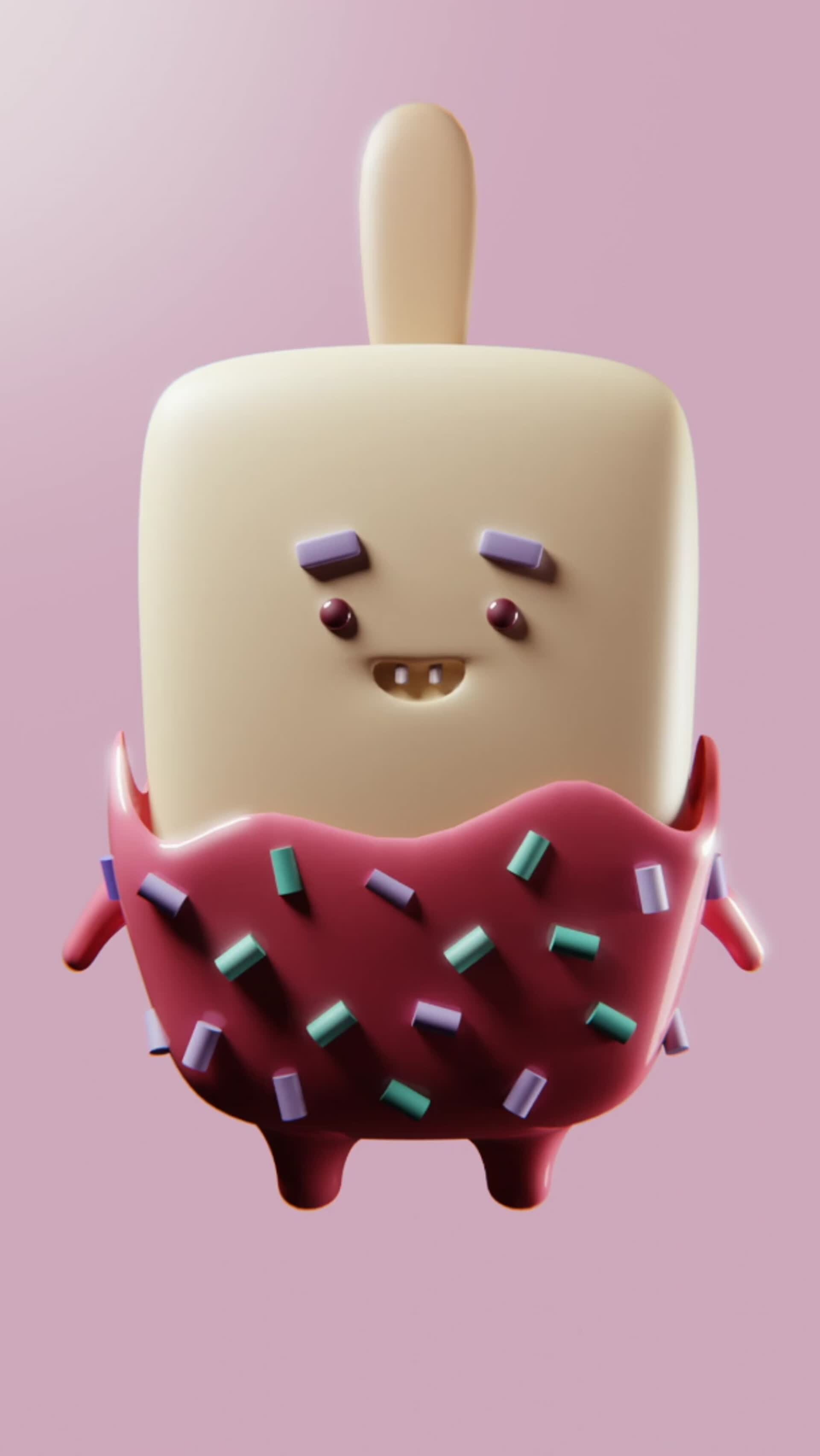 Artstation Blender Animation Ice Cream Character 7192