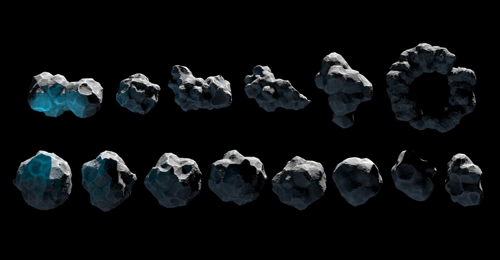 Stylized Asteroids