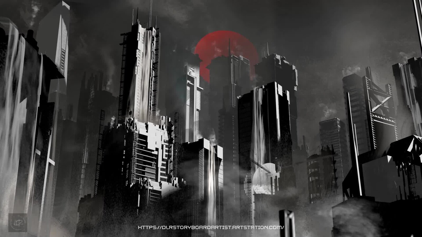 Personal Project: The Batman: Red Sun - Keyframe Concept Mood Board