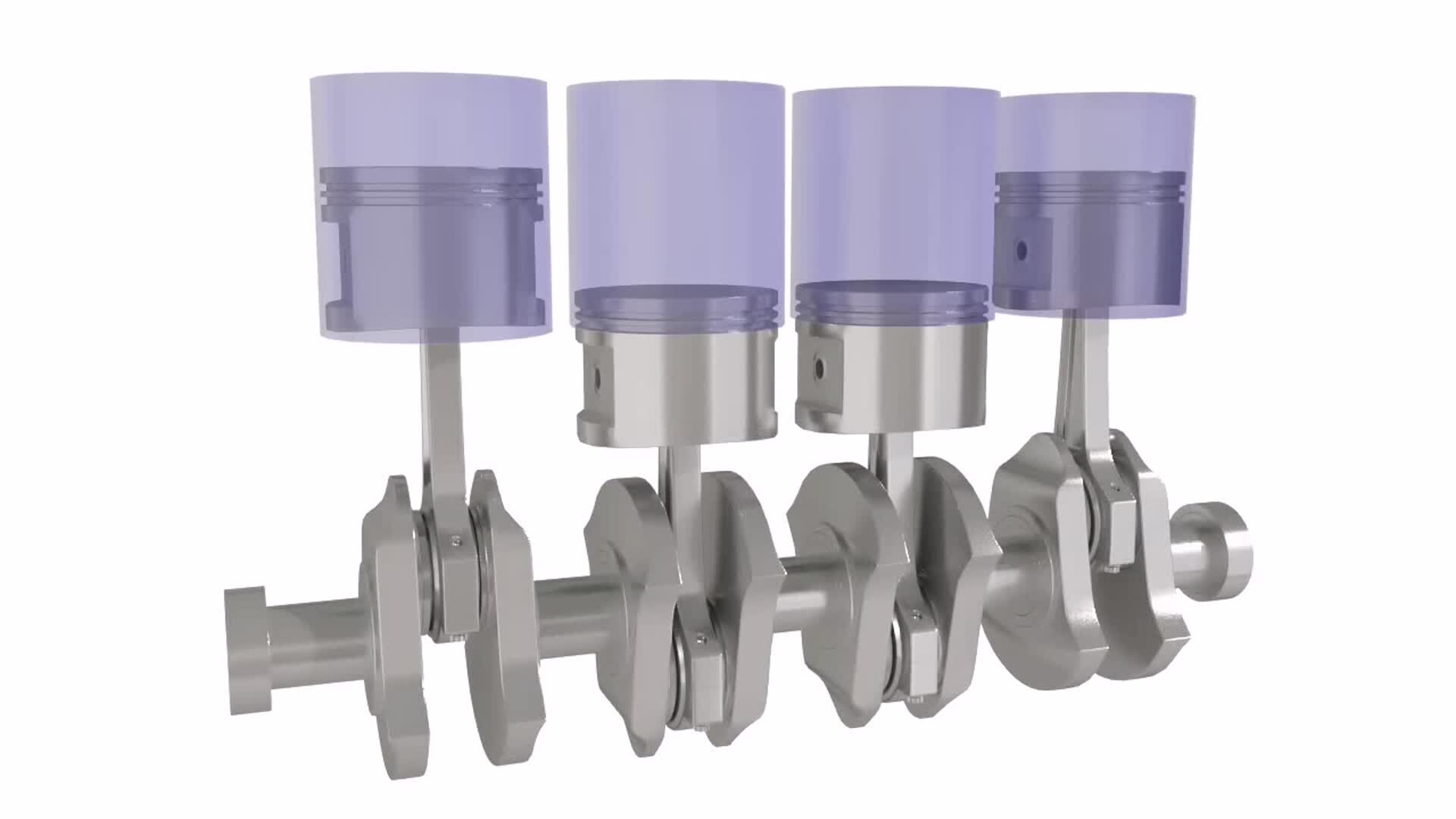 ArtStation Engine Piston Animation