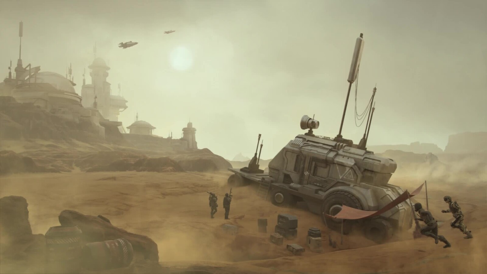 Outer Rim Colony- Scene1- The Coming of the Sandstorm