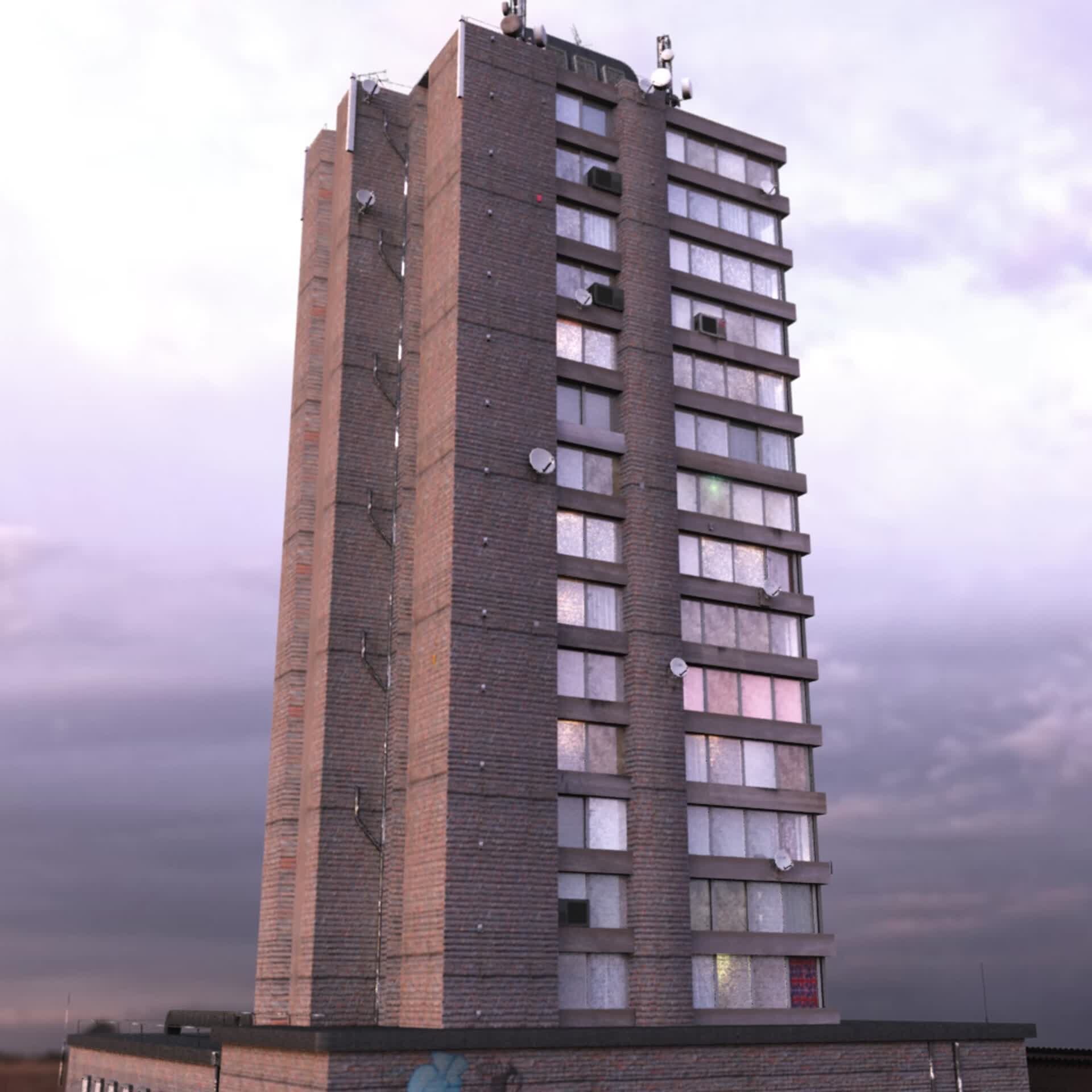 ArtStation - High rise apartment block