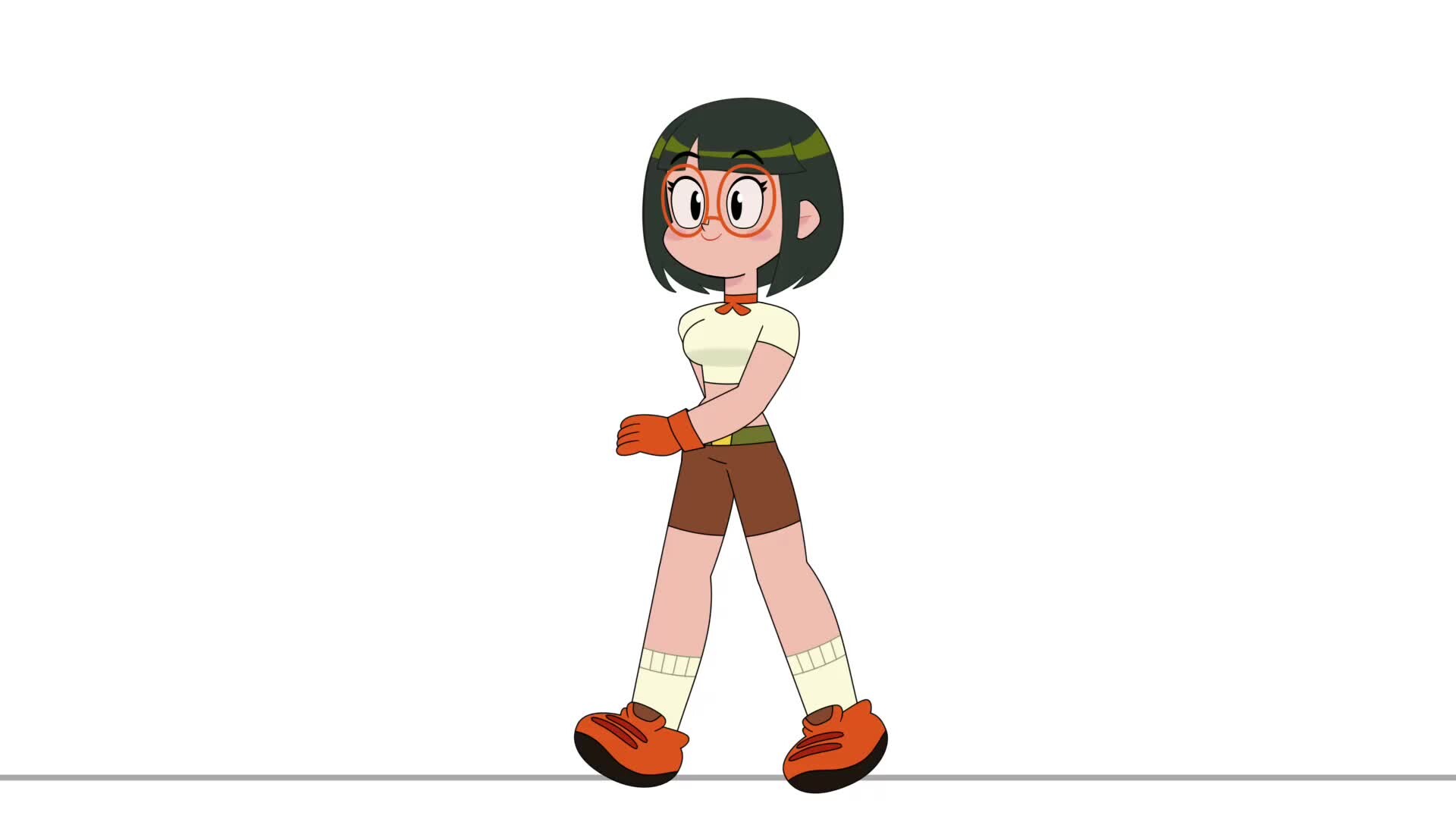 ArtStation - Walk cycle cut out animation using Olive Rig