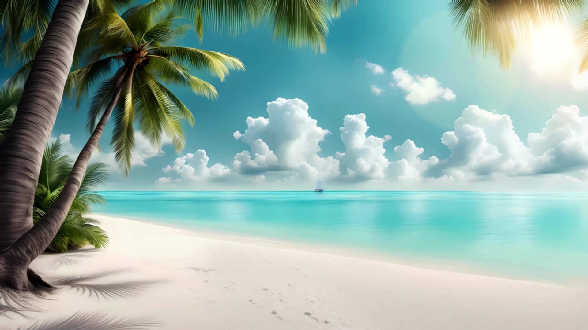 Favorisxp - Tropical Beach animated wallpaper!