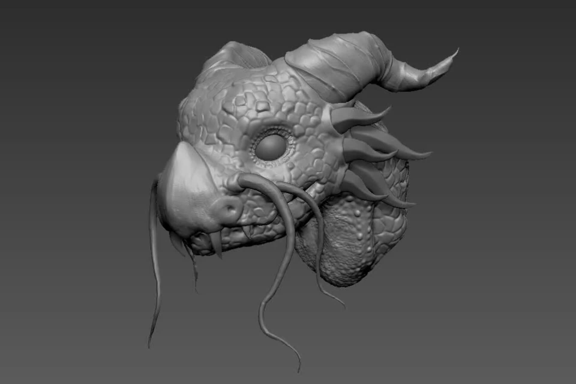 ArtStation - Dragon Head