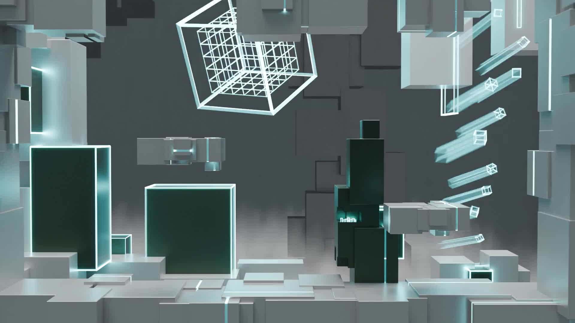 ArtStation - Digital World - game layout concept