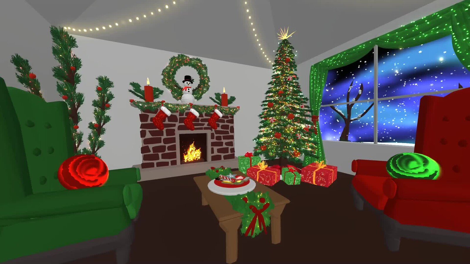 Cozy Christmas Room