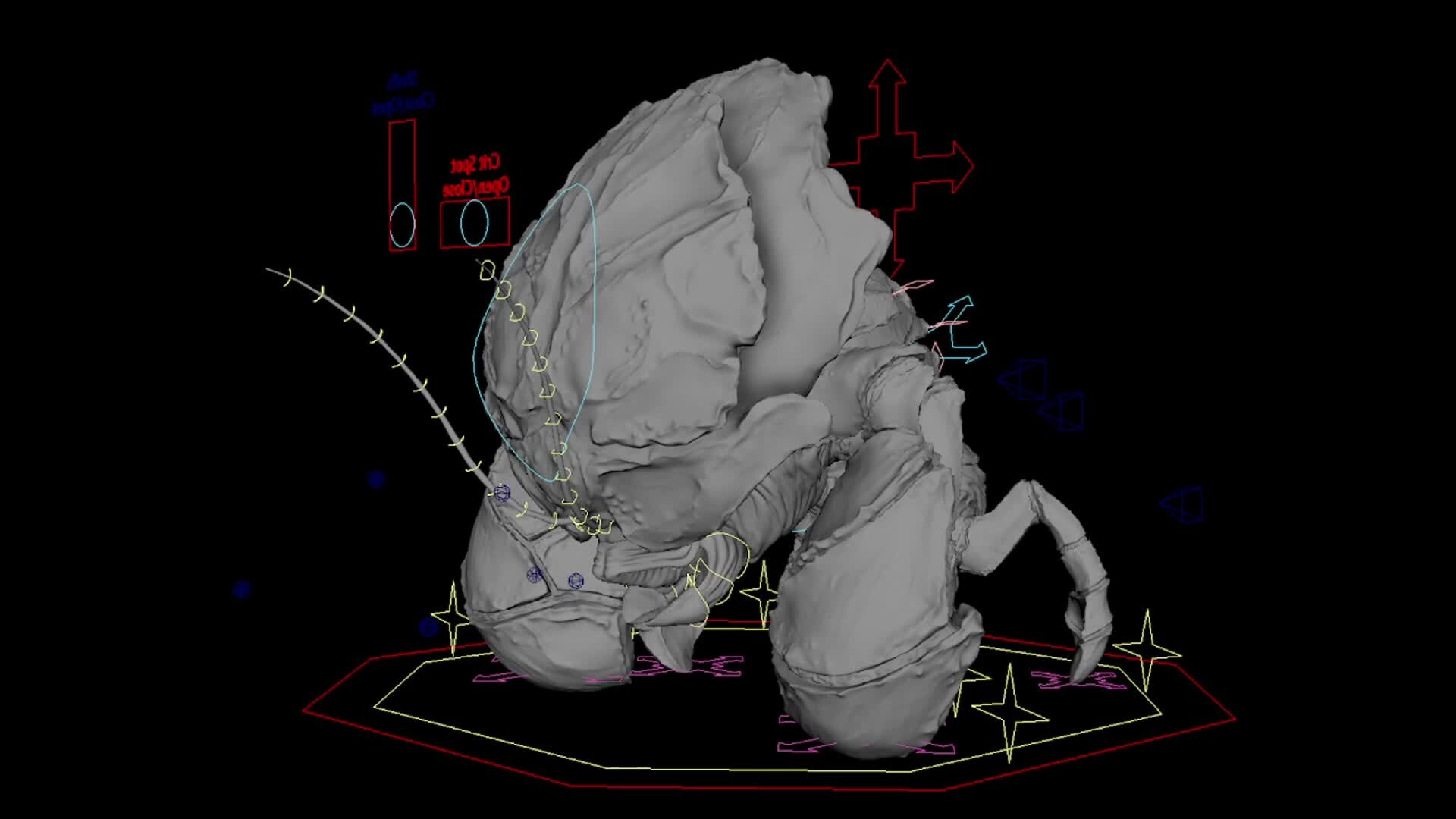 ArtStation - Creature - Rigging