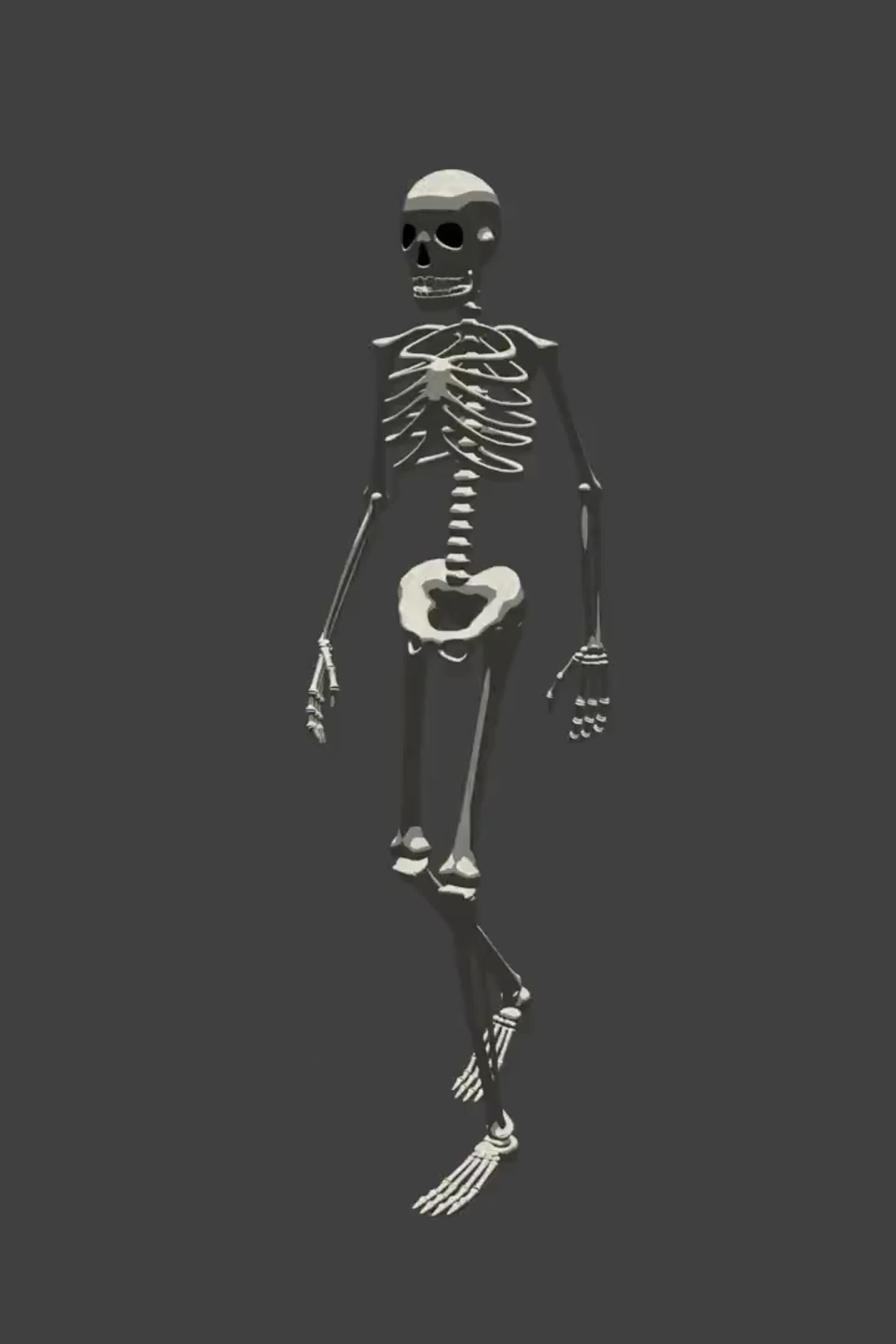 ArtStation Skeleton Walk Cycle
