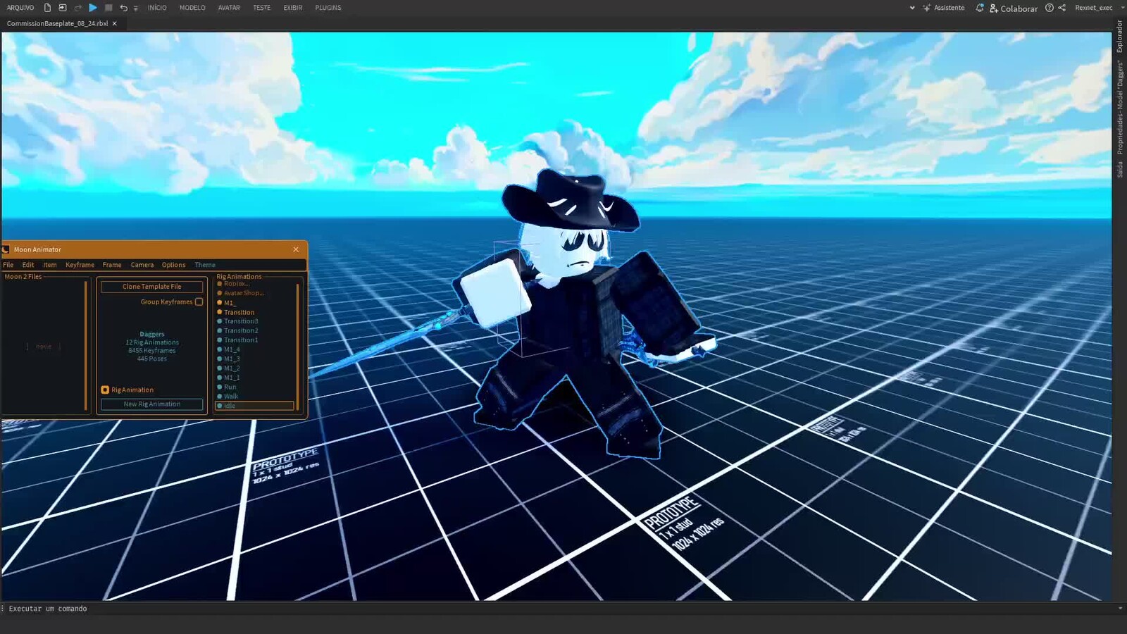 Character Main Daggers Animation