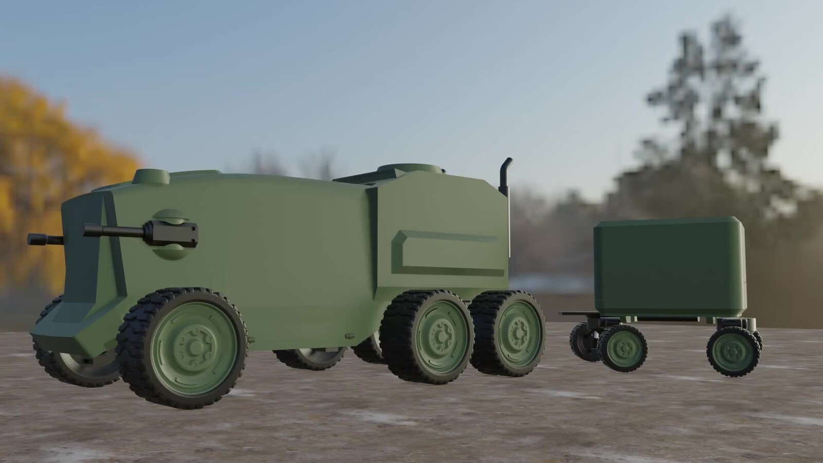 Troop carrier animation