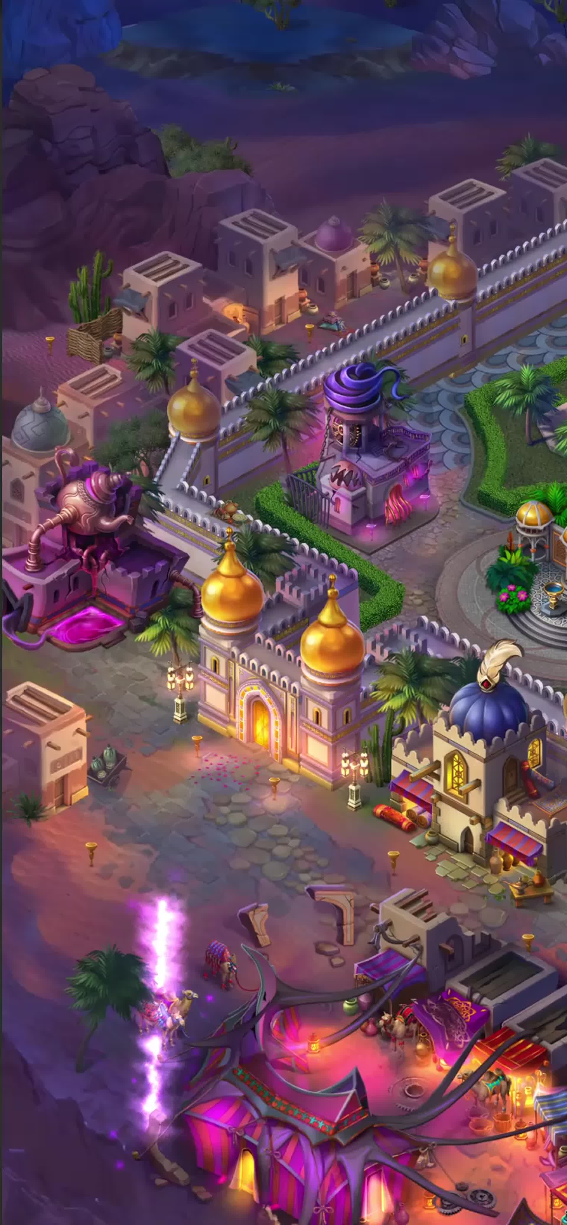 ArtStation - VFX and camera animation for ending town in Clockmaker