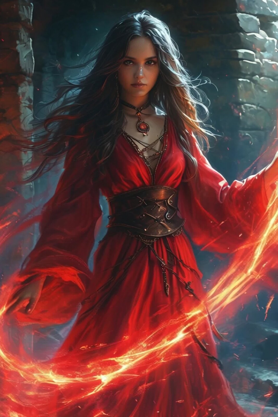 The Flameborn Sorceress