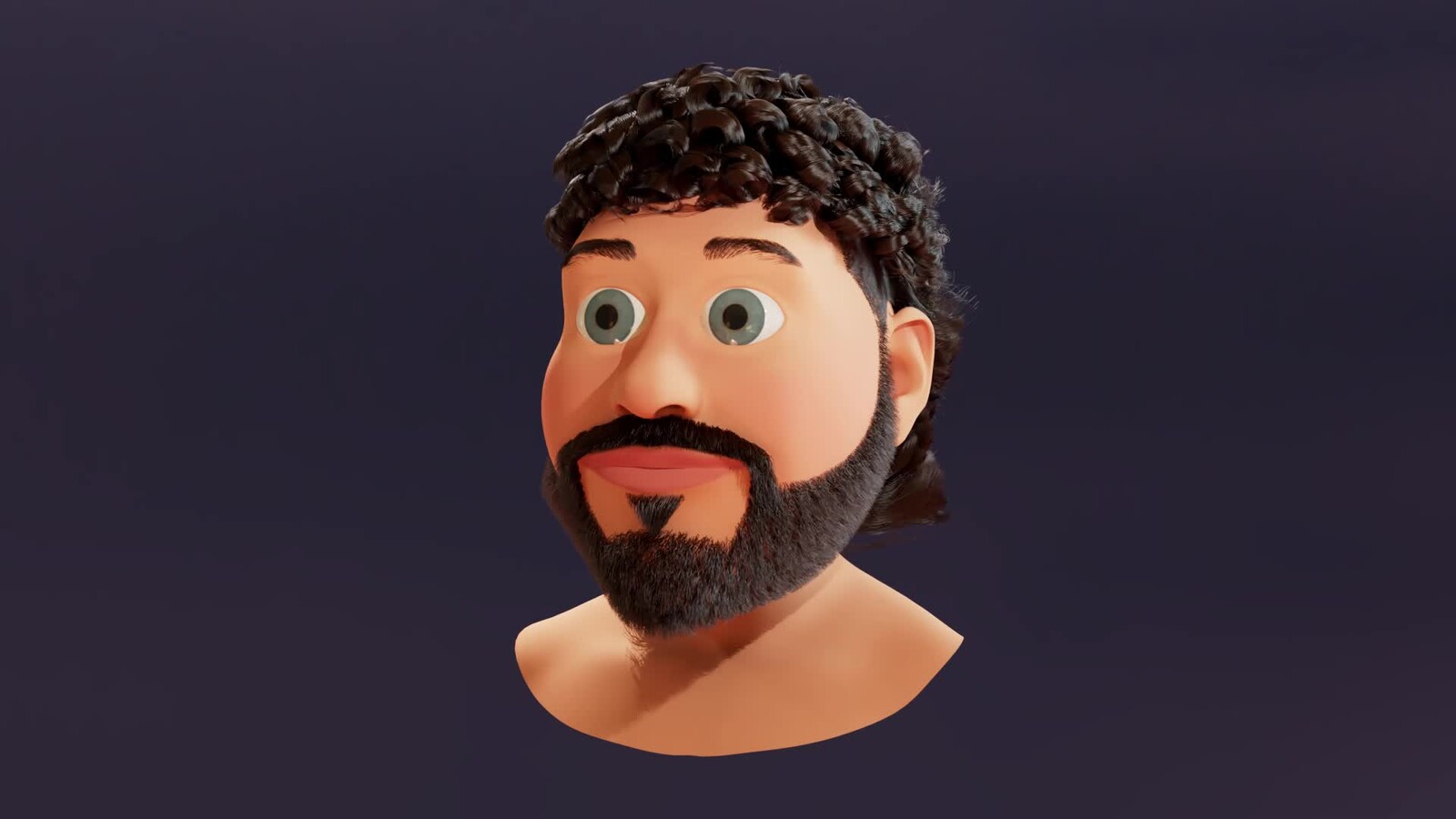 SELF PORTRAIT - STYLIZED 3D MODEL, GROOM, &amp; TEXTURE
