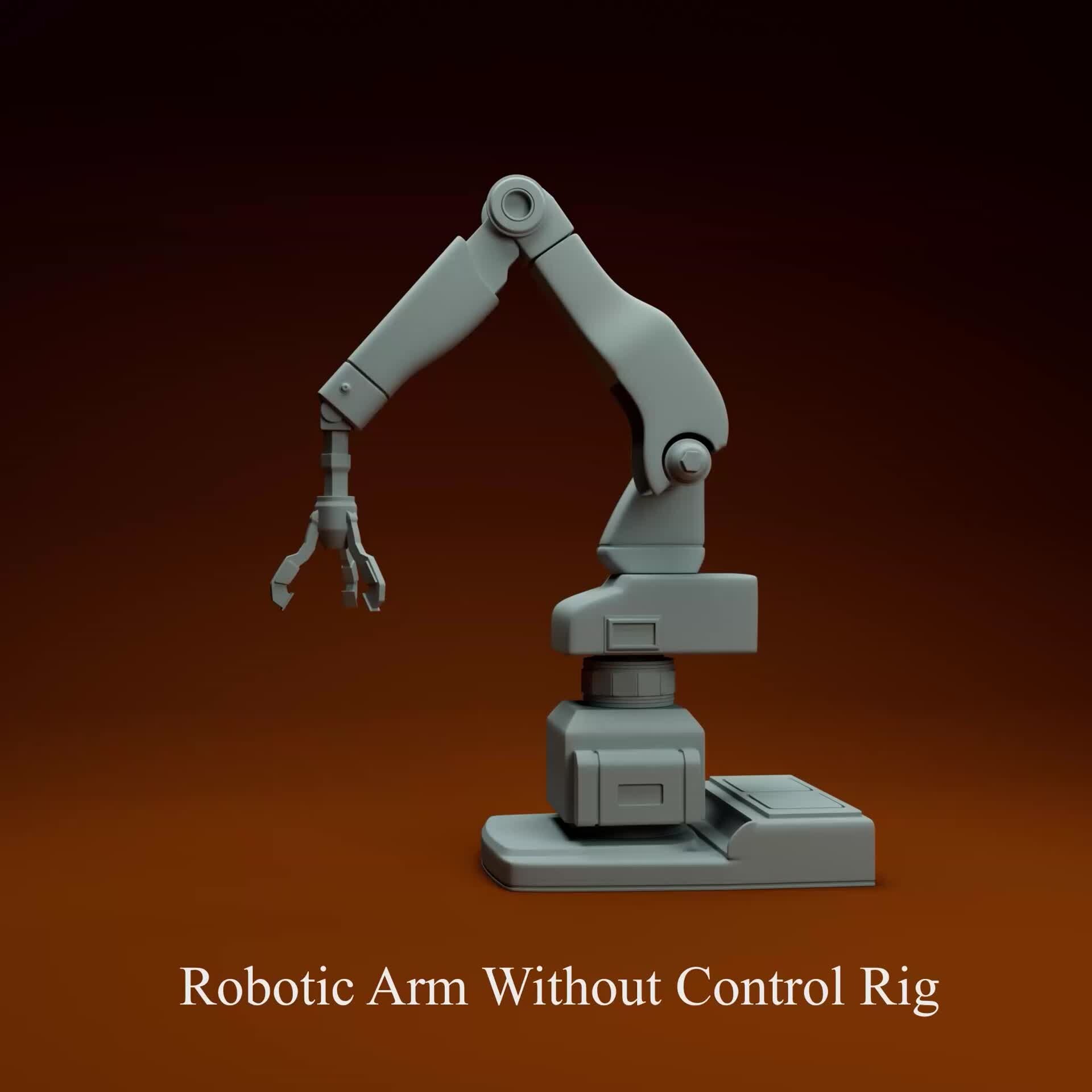 ArtStation - Robotic Arm Rig | Realistic Motion & Industrial Precision