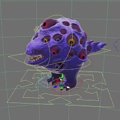 Scocophobia creature model + rig