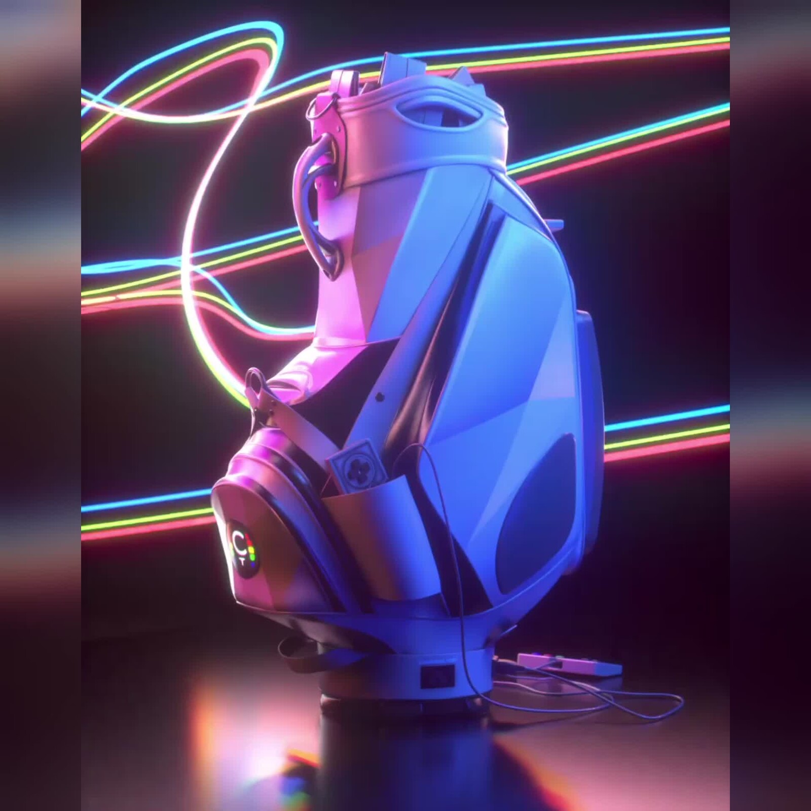 Cleeks - Art of Golf Collaboration - Golf Bag Design