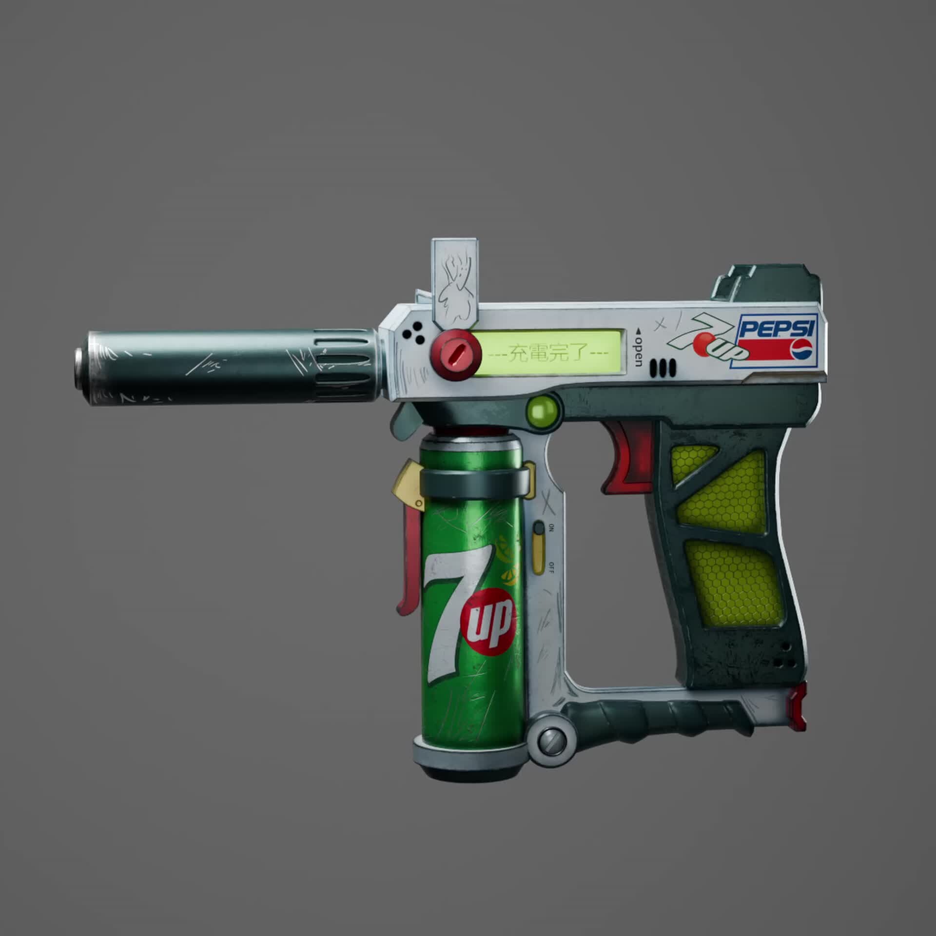 ArtStation - 7up prototype gun - Original concept by: IWSE Zhang ...
