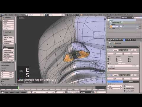 ArtStation - Introduction to Character Modeling in Blender ( nose )