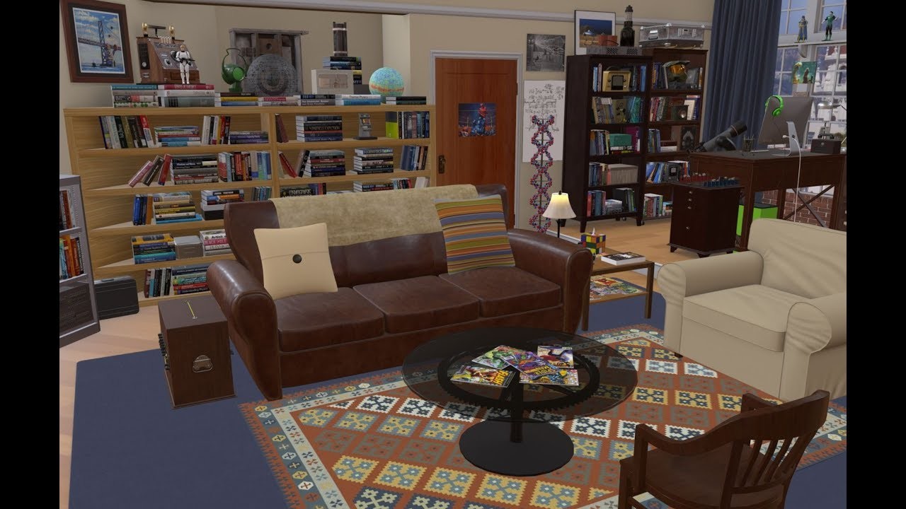 The Big Bang Theory Living Room Furnishings