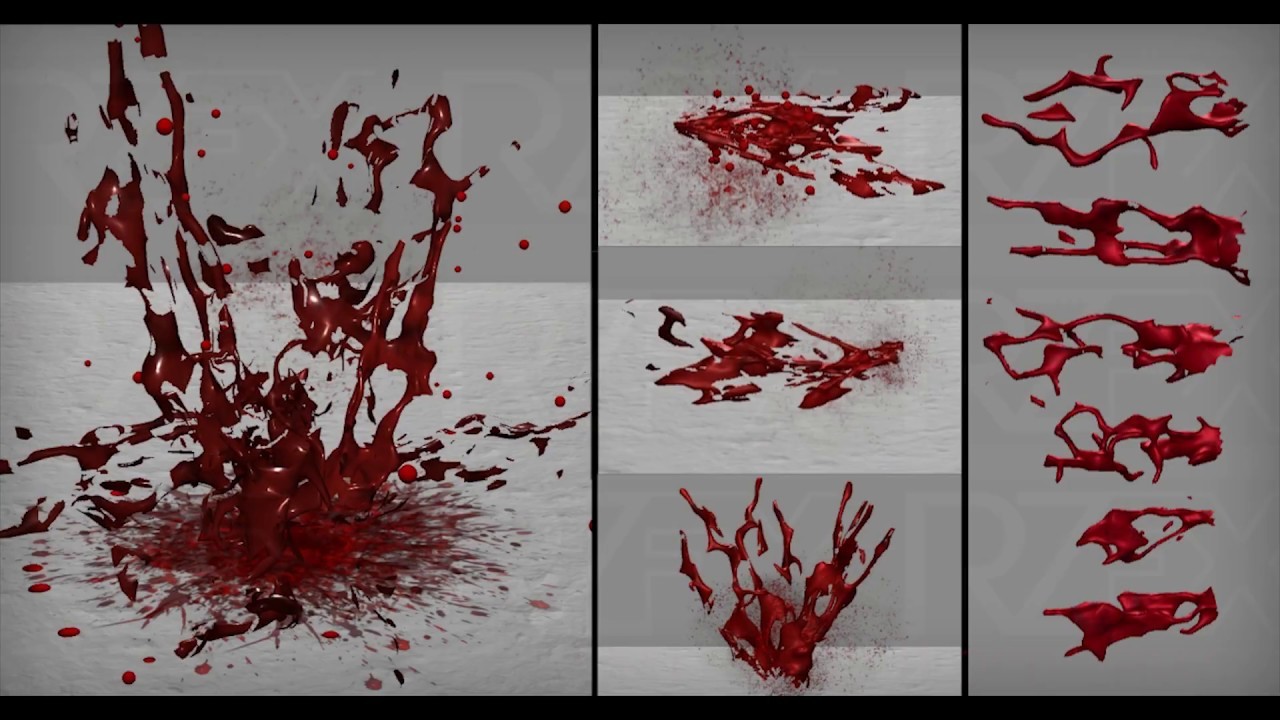 Artstation Mesh Particle Blood Spray