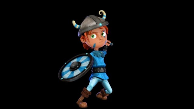 Viking - Character Design 2D &amp; 3D animation