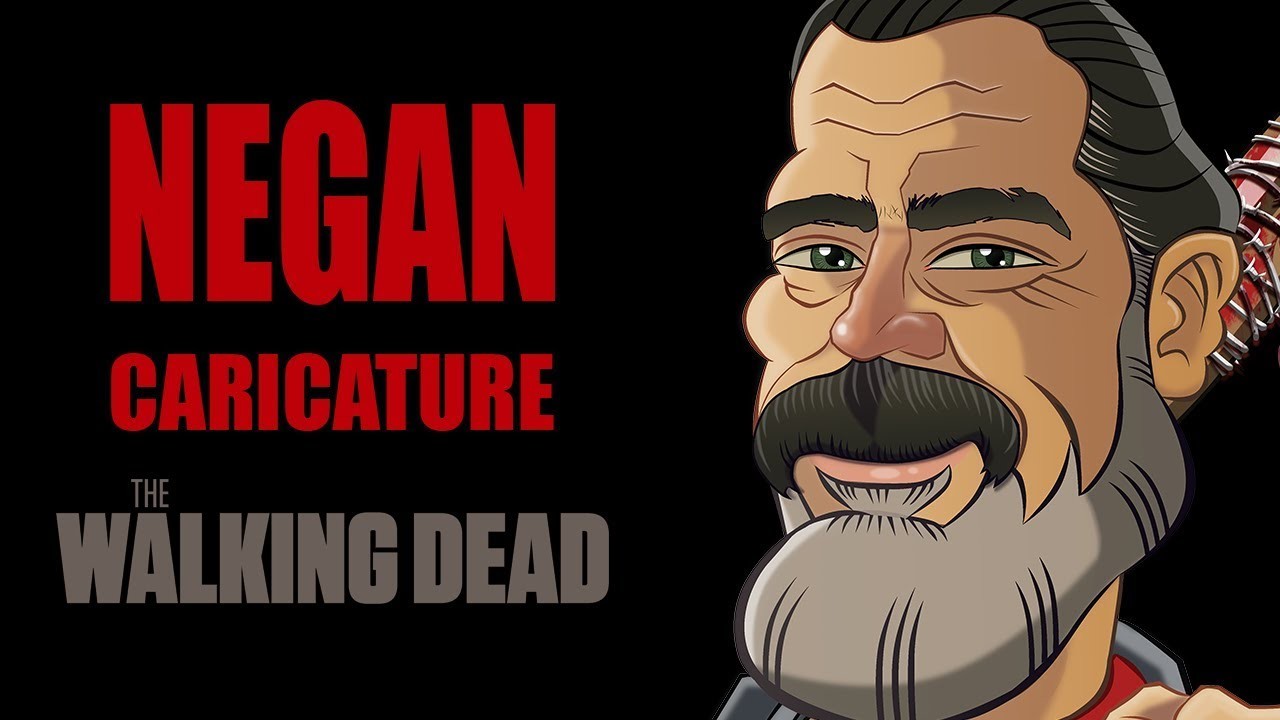 Artstation Negan Caricature The Walking Dead 6744