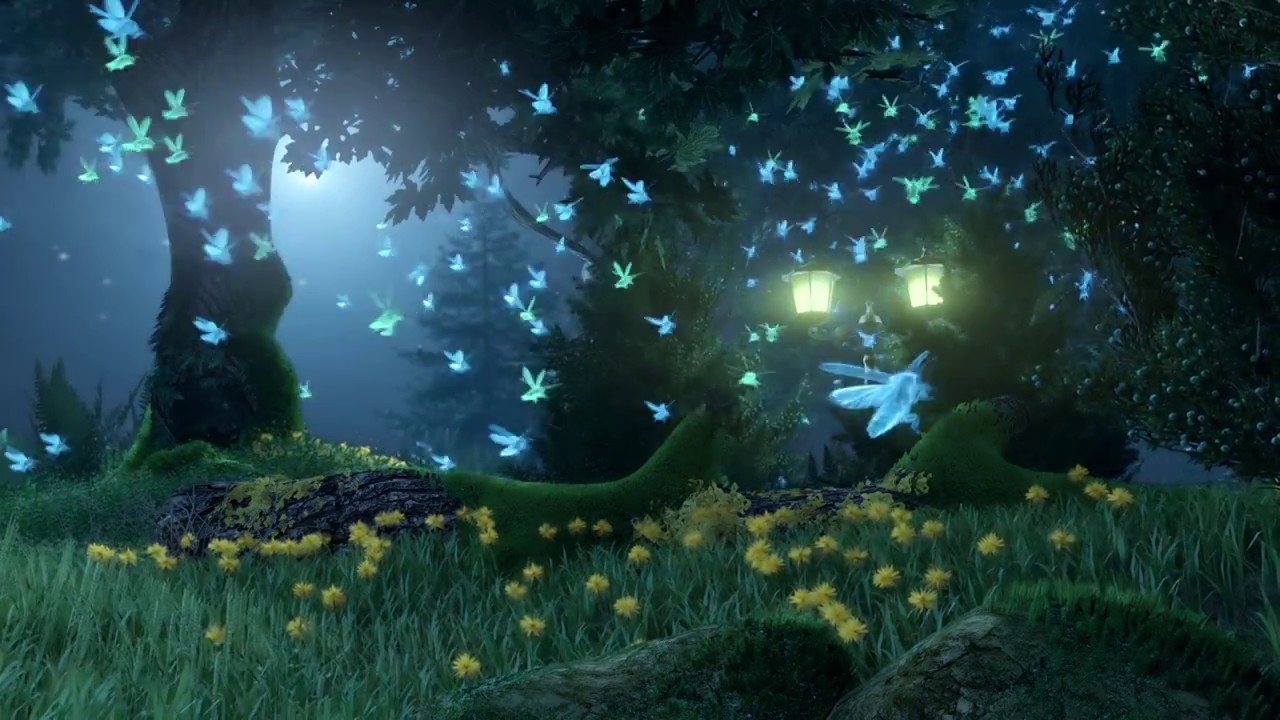 Artstation Enchanted Forest Of Fireflies Animation Blender 3d