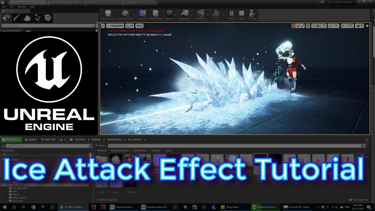 ArtStation - Unreal Engine Ice Attack Effect Tutorial