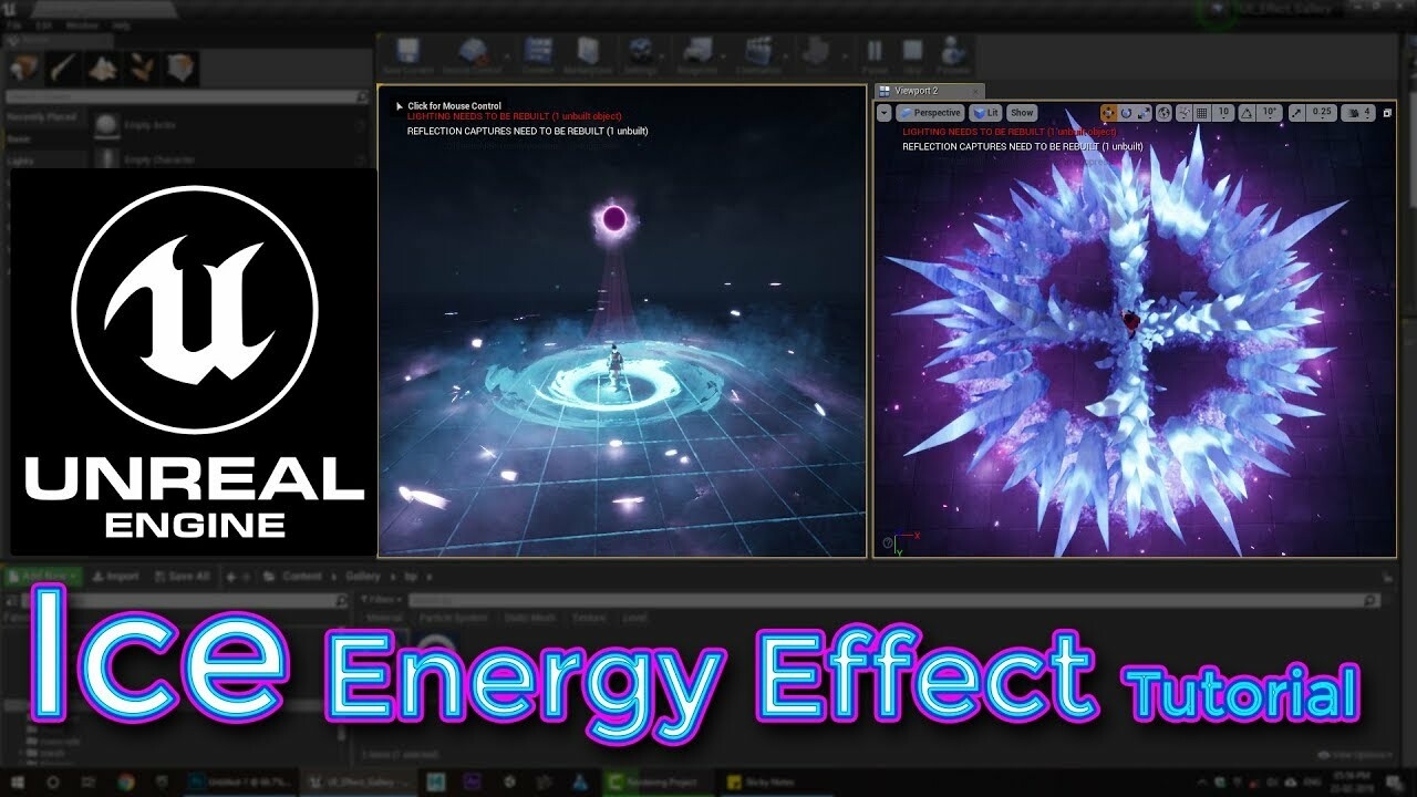 ArtStation - Unreal Engine Ice Energy Effect Tutorial